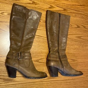 Tall leather boots by Born